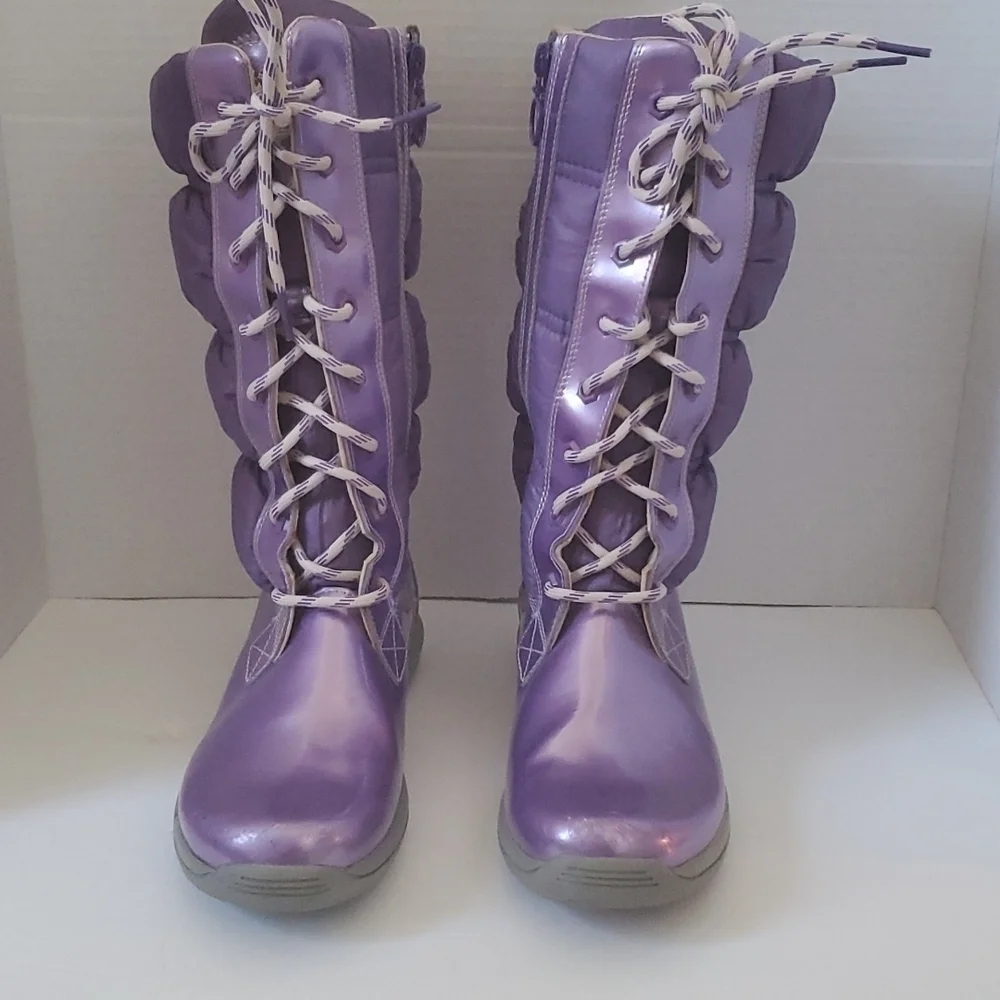 Timberland Winter Snow Boots- Metallic Purple